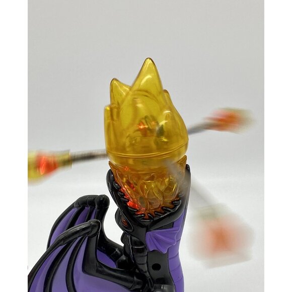 Rare Disney Parks Sleeping Beauty Maleficent Dragon Light Chaser Spins Light Up - Picture 6 of 12